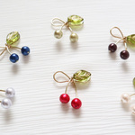 さくらんぼ　ピアス&イヤリング