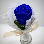 ちょいグラデーションの青い薔薇ミニ