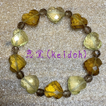 ビアクォーツとレモンクォーツのハートブレス