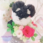 シュナウザー　プリザーブドフラワー 