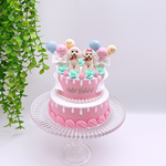 オーダーメイドペットお誕生日クレイケーキ♡.。【2頭】