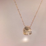 ☆訳あり品☆ライトカラーシトリンのネックレス（14KGF）