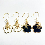 【uka様専用】ひらりとめぐろピアス🖤🌸