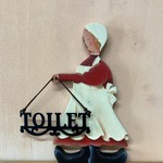 トールペイント　メイドさんのネームプレート（TOILET）