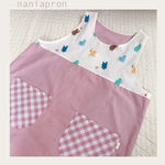 🧸🎈お茶目なくまさんエプロン ＊ピンク＊ 保育士エプロン
