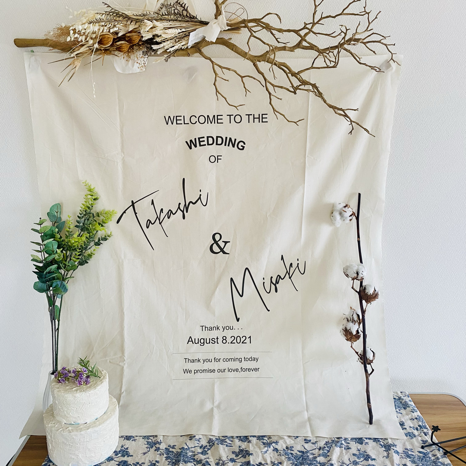 お急ぎ可 ウェディングタペストリー wedding tapestry