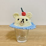 くまクリームソーダの麦わら帽子(ラムネ)