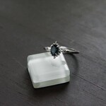インディゴライト（ブルートルマリン）　オーバル　ピケリング　SILVER925