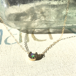 Tiny Horseshoe with Opal *14kgf*