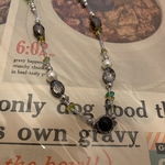 Black sparkle necklace.
