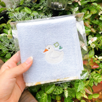 刺繍タオル【オーガニックコットン100%】