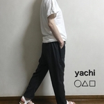 春夏涼しい軽やかサルエルパンツ❤️ゆるっと楽ちんリラックスパンツ❤️コットンリネン　ブラック