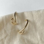 ダブルフープイヤーカフピアス