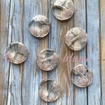 再販3【ビーズ】round nuance color flower beads #LV