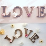 アルファベット  LOVE 4個セット