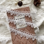 ＊再入荷＊1m 綺麗 ロココ調 ケミカルレース ブレード 白 BK210704 ハンドメイド 手芸 素材 材料 DIY