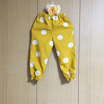 裾フリルパンツ(足首丈90㌢)＊マスタード