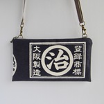 長財布が入るサコッシュ／斜めがけバック／肩掛け財布／商標登録／和柄