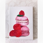 送料無料【一点物・ハンドメイド】Raspberryマカロン・スイーツ