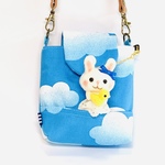 エコバックを入れちゃおう！青空」のミニポーチ☆ウサギちゃん付き