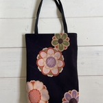 着物リメイク レトロ花柄バッグ