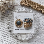 くま𓂃 𓈒𓏸 藍色＊ピアス＊イヤリング