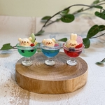 限定！【ミニチュア】どうぶつアイスのゼリーパフェ♪ ［くま、いぬ、うさぎ］