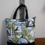 ga様オーダー品：USA生地　気まぐれネコ柄のト2wayバッグ