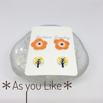 ✳︎北欧柄✳︎ピアス/イヤリング2セット