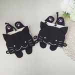 いつもいっしょ☆にゃんこの撥水移動ポケット&ポシェット(黒猫)