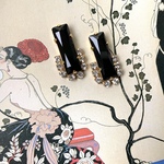 classical black pierce / earring
