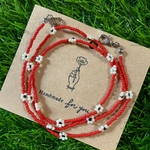 【韓国で人気‼︎】お花のビーズマスクストラップ🌺