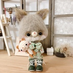 クマちゃんと一緒♡蝶ネクタイのリスくん♪