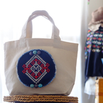 イニシャルトートバッグ☺︎ネコイニシャルキーホルダー