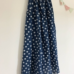 ＊random dots♪リップルマキシティアードスカート(navy)＊