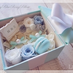Tiffanyブルー♡リングピロー♡イニシャルプレート付き