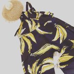 バナナ柄　サロペット 