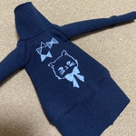 黒のニットワンピ　ブライスサイズ