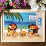海辺のカフェのひととき