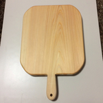 桧、一枚物、取っ手付きまな板、ワケあり