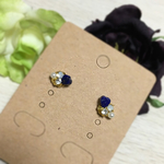 天然石のハートピアス