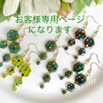 ⭐︎ちえちゃん様⭐︎専用ページになります　【ほうじ茶・濃いお抹茶・和からしピアス3点♪】