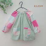 110cm✨幼児用スモック♪砂場遊びやお絵描きやお食事エプロンに♪保育園&幼稚園♪車好きなお子さまに
