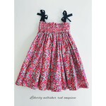 ♡40％ OFF Special Sale♡リバティ生地ウィルトシャーレッド　ガールワンピース＜80～130cm＞（完成品/在庫限り/オーダー不可）