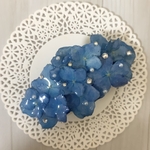 たっぷり紫陽花のバレッタ