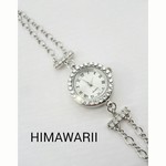2連チェーン❇ブレスレットウォッチ:シルバー