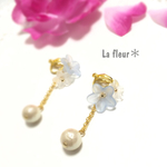 雪どけ＊flowerイヤリング