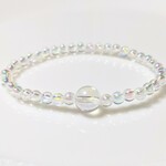 レインボーオーラ水晶入シャボン玉ブレスレット再販7