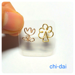 ワイヤーピアス☆お花と木