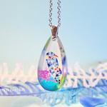 <ネックレス>〜海のドロップ、ホシゾラウミウシ〜